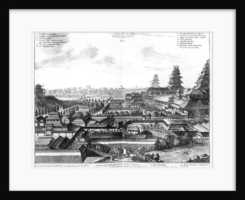 The Imperial Palace Edo, 1725 by Dutch School