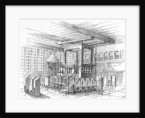 Interior of an old Synagogue at Metz, Germany by School English