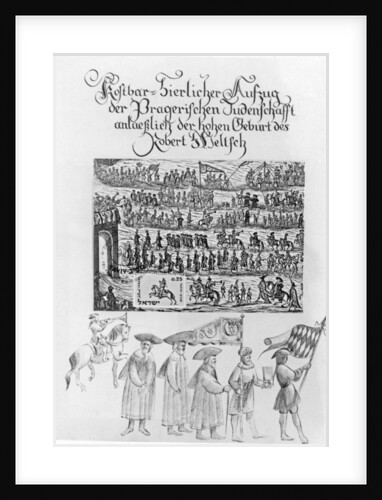Jewish procession by School German
