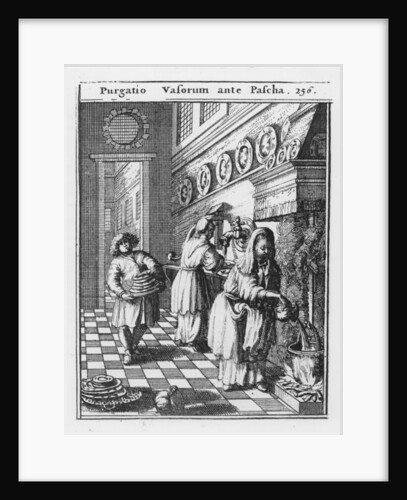 Washing the household vessels before Passover by Dutch School