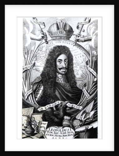 Leopold I, King of Hungary and Holy Roman Emperor, engraved by Philipp Kilian by German School