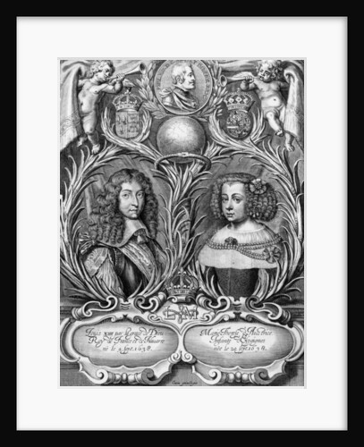 Louis XIV, King of France and Marie-Therese of Austria by Pierre Cocus
