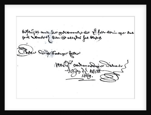 Signature of Johan de Witt by Anonymous