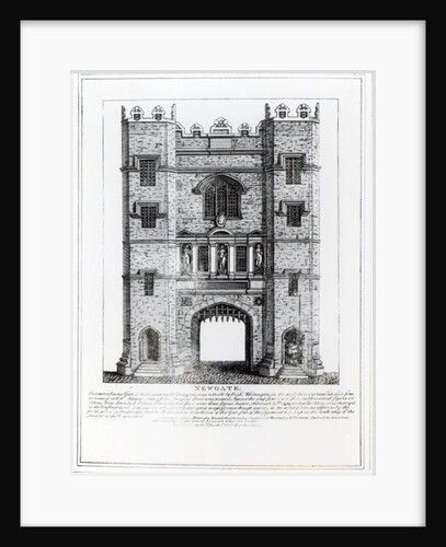 Newgate, London, pub. 1761 by English School