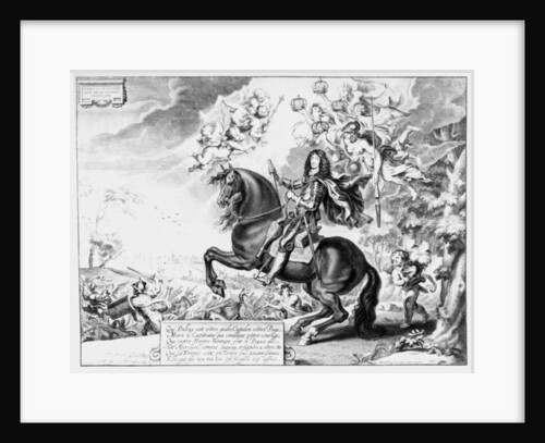 Equestrian Portrait of Charles II with Gods by Cornelius van Caukercken