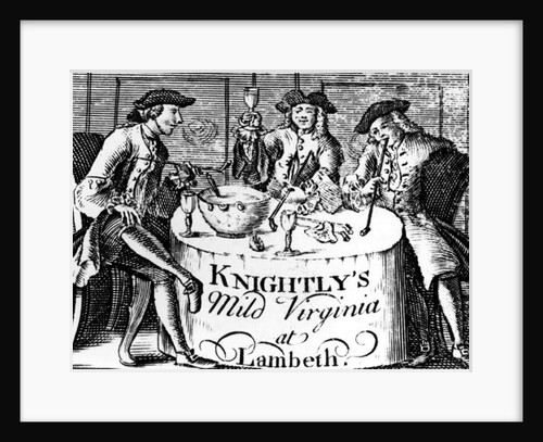 Advertisement for 'Knightly's Mild Virginia at Lambeth' by English School