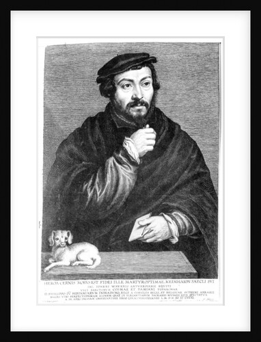 Portrait of Sir Thomas More engraved by Lucas Vorstermans, 1631 by Hans (after) Holbein the Younger