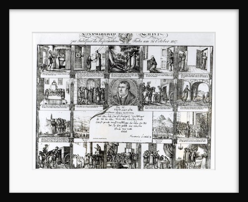 A Feast to Celebrate the Reformation on 31 October 1817: The Life of Martin Luther by German School
