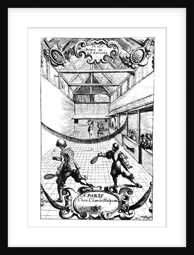 A Royal Game of Tennis in the Jeu de Paume, 16th century by French School