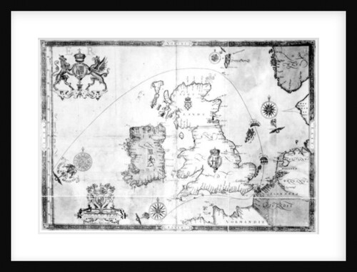 Map showing the route of the Armada fleet by Robert Adams (after)