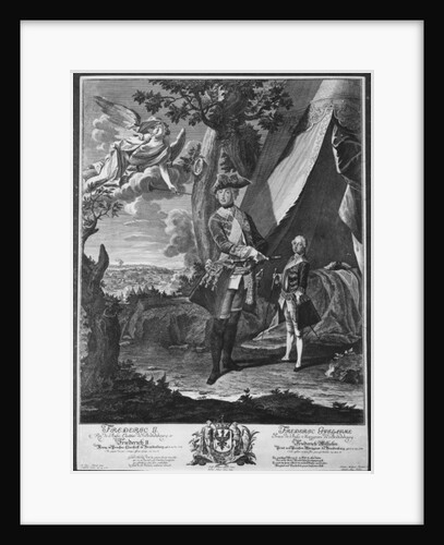 Frederick II and His Nephew Frederick William II by Antoine Pesne
