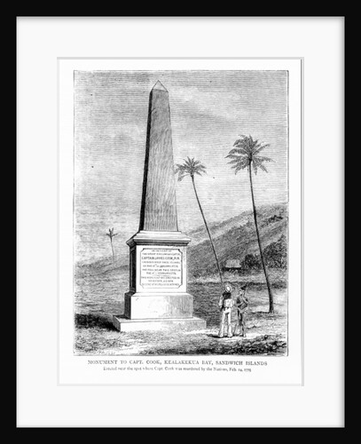 Monument to Captain James Cook, Kealakekua Bay, Sandwich Islands by English School