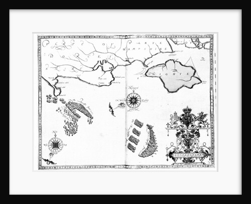 Map No.6 showing the route of the Armada fleet by Robert (after) Adams