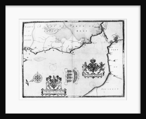 Map No.8 showing the route of the Armada fleet, engraved by Augustine Ryther, 1588 by Robert Adams