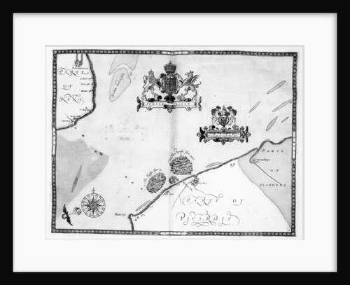Map No.9 showing the route of the Armada fleet by Robert Adams