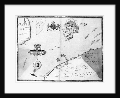 Map No.10 showing the route of the Armada fleet by Robert Adams