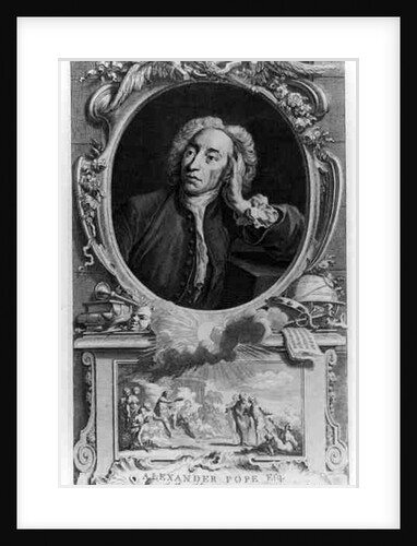 Portrait of Alexander Pope by Arthur (after) Pond