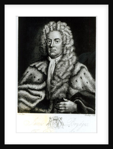 Portrait of James Brydges, first Duke of Chandos, engraved by Burnet Reading by Michael (after) Dahl