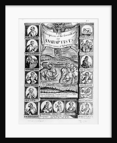 Description of the several sorts of Anabaptists, 1645 by English School