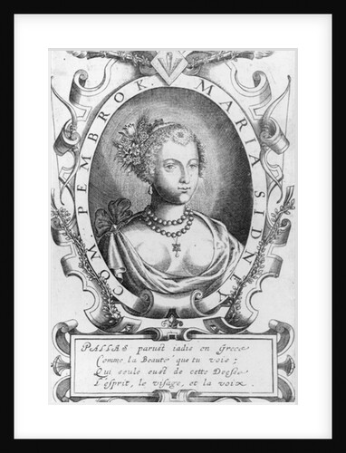 Portrait of Mary Sidney, Countess of Pembroke by J. de Courbes