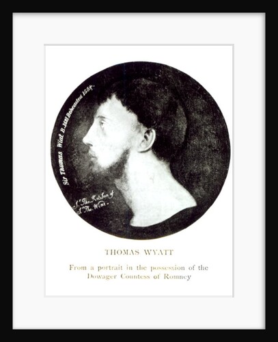 Medallion portrait of Sir Thomas Wyatt the Younger by English School