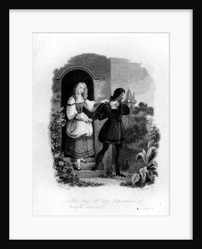 The Day of My Departure at Length Arrived, frontispiece from 'Frankenstein' by Mary Shelley engraved by William Chevalier by Theodor M. von Holst