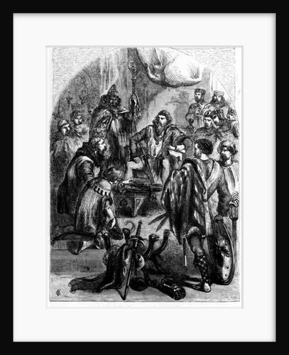 Baliol Doing Homage for the Crown of Scotland by English School