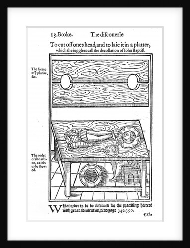 How to Cut Off One's Head, and To Lay it on a Platter, 1584 by English School