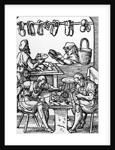 The Shoe Maker by German School