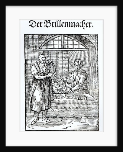 The Glasses Maker. by German School