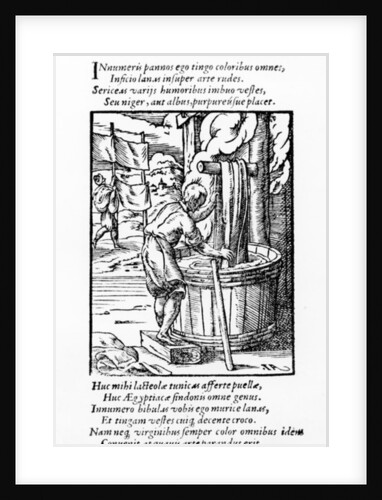 The Cloth Dyer, published by Hartman Schopper by German School
