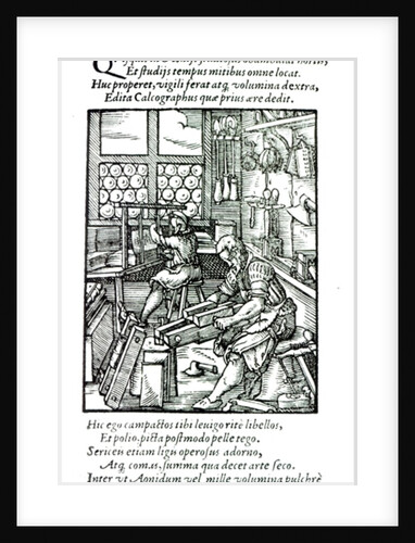 The Bookbinder, published by Hartman Schopper by German School