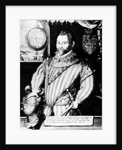 Portrait of Sir Francis Drake by Jodocus Hondius