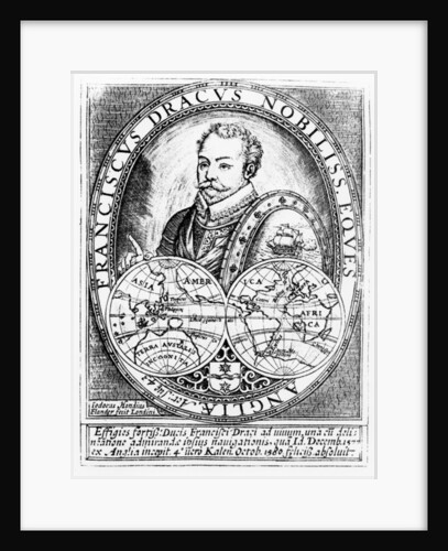 Portrait of Sir Francis Drake at the Age of 43 by English School