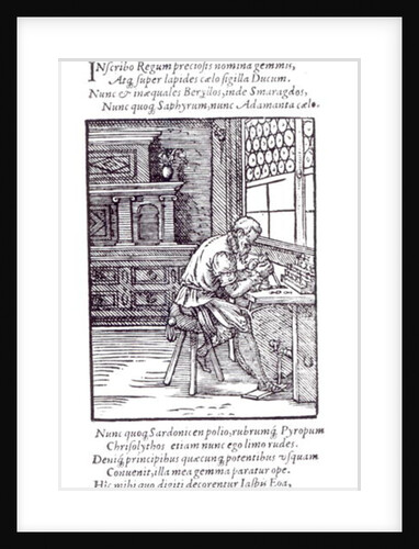 The Gem Engraver, published by Hartman Schopper by German School