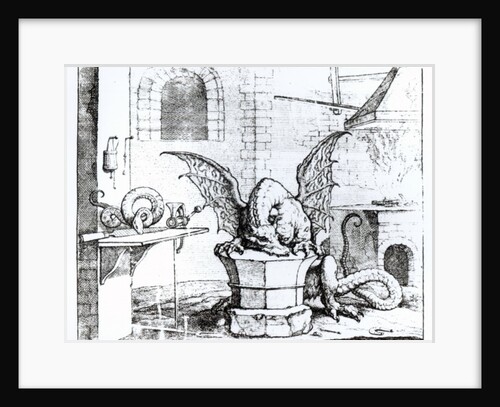 A Dragon in a Workshop by English School