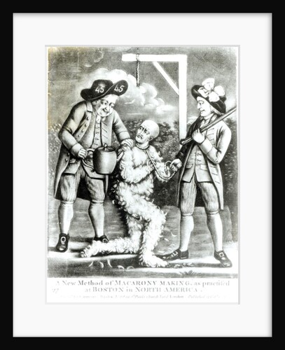 A New Method of Macaroni Making as Practised at Boston in North America, 12 October 1774 by English School