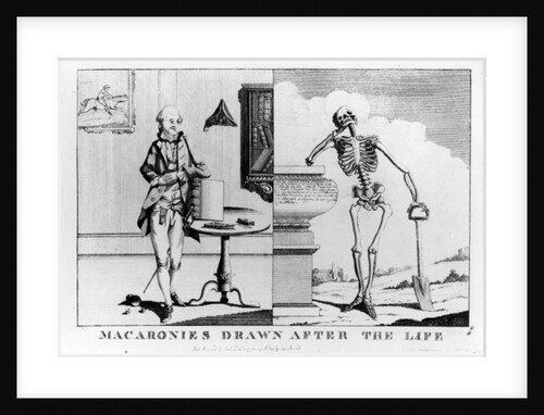 Macaronies Drawn After the Life, pub. by N. Darly, December 1773 by English School