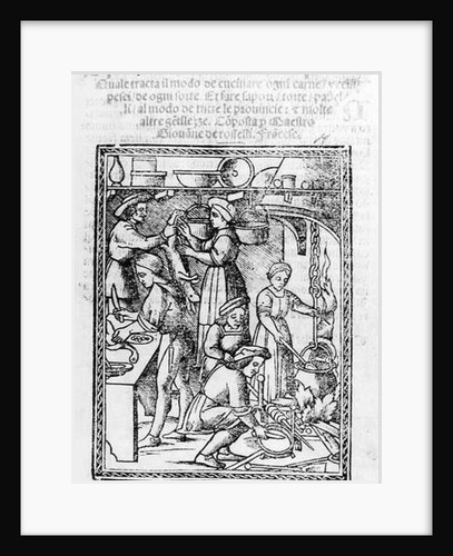 Frontispiece to an Italian cook book by Italian School