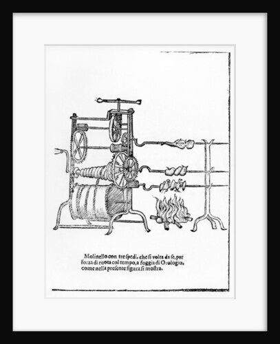 The Procedure for Spit Roasting by Italian School