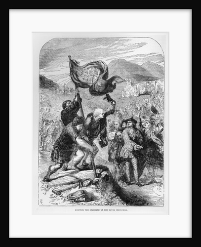 Erecting the Standard of the Young Pretender by English School
