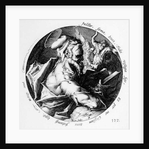 St. Luke, engraved by Jacob II de Gheyn by Hendrik (after) Goltzius