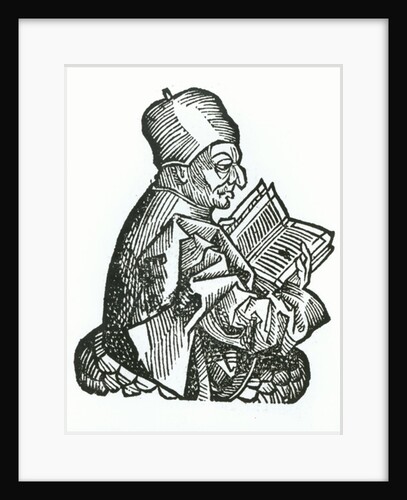 St. Bede from 'Liber Chronicarum' by Hartmann Schedel 1493 by German School