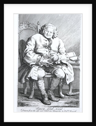 Portrait of Simon Fraser, Lord Lovat 25 August 1746 by William Hogarth