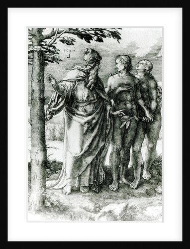 God shows Adam and Eve the Tree of Life in the Garden of Eden, 1529 by German School