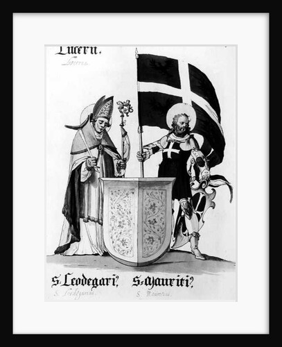 Saints Leodegarius and Mauritius by English School