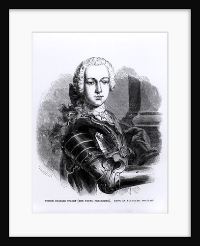 Portrait of Prince Charles Edward Stuart The Young Pretender by English School