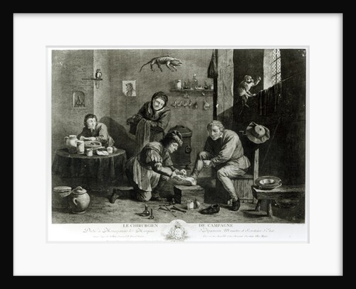 The Country Surgeon, engraved by Thomas Major 1747 by David the Younger (after) Teniers