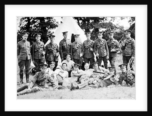 Group portrait of the 'London Mounted Army Service Corp' by English Photographer