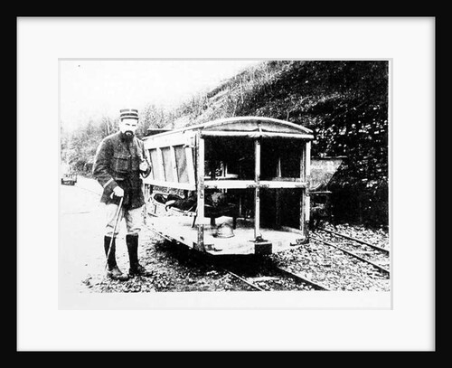 Ambulance Car on One of the Light Railways at Verdun, c.1916 by Anonymous
